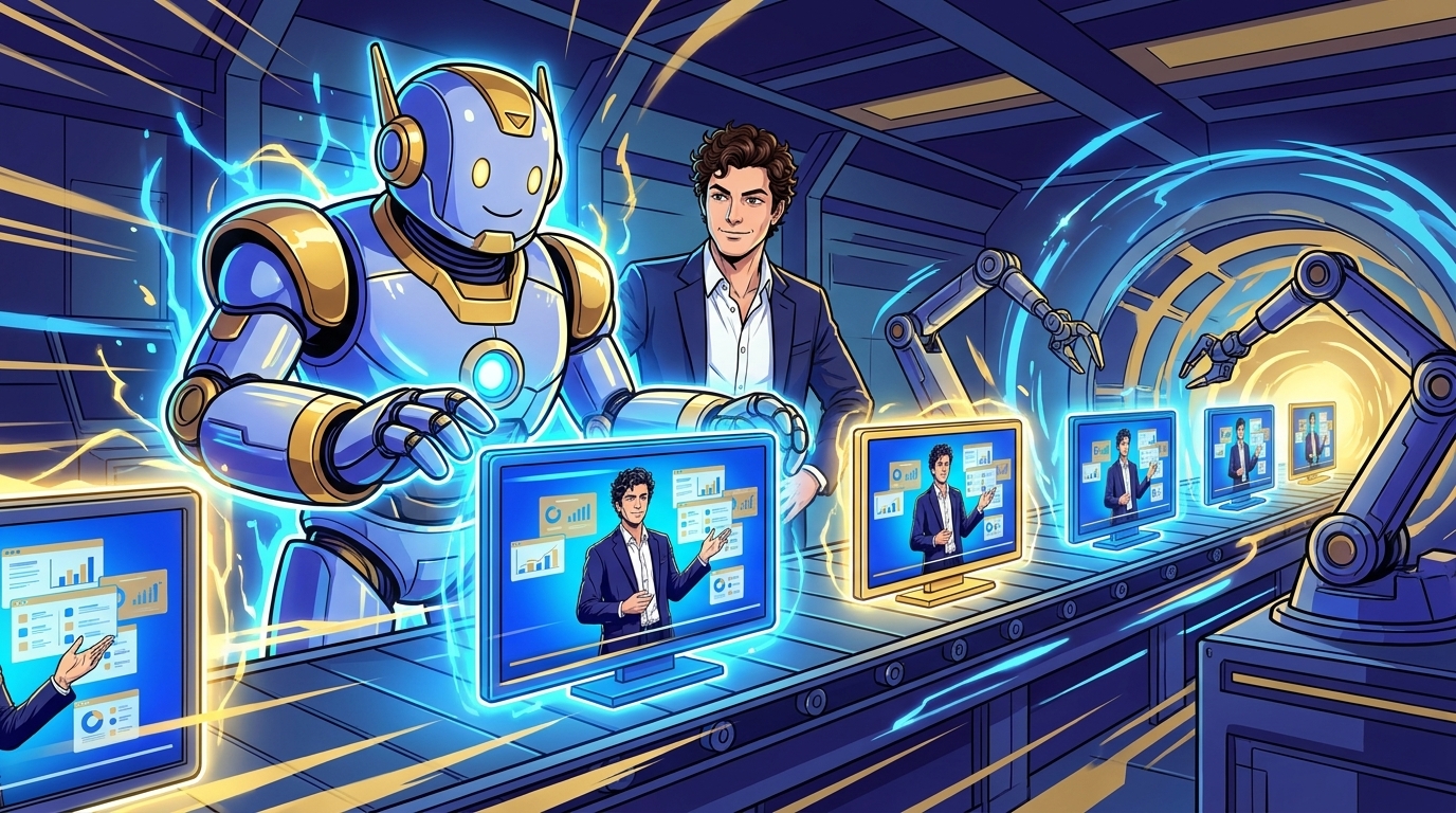 Produire toutes vos capsules vidéo en série avec l'IA